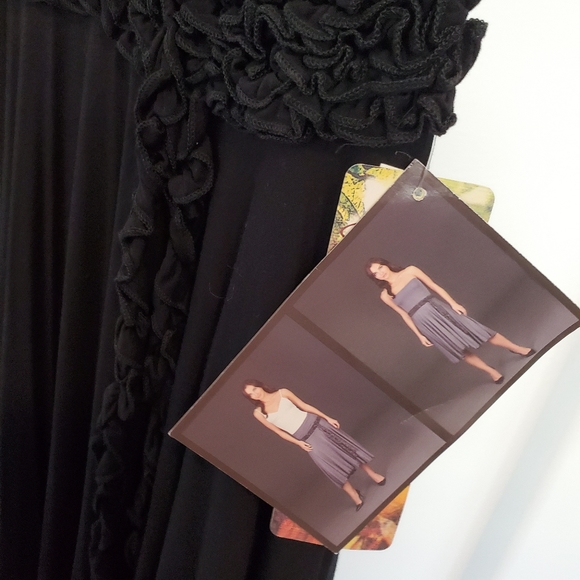 NWT Black multiway dress/skirt, M - Picture 4 of 4